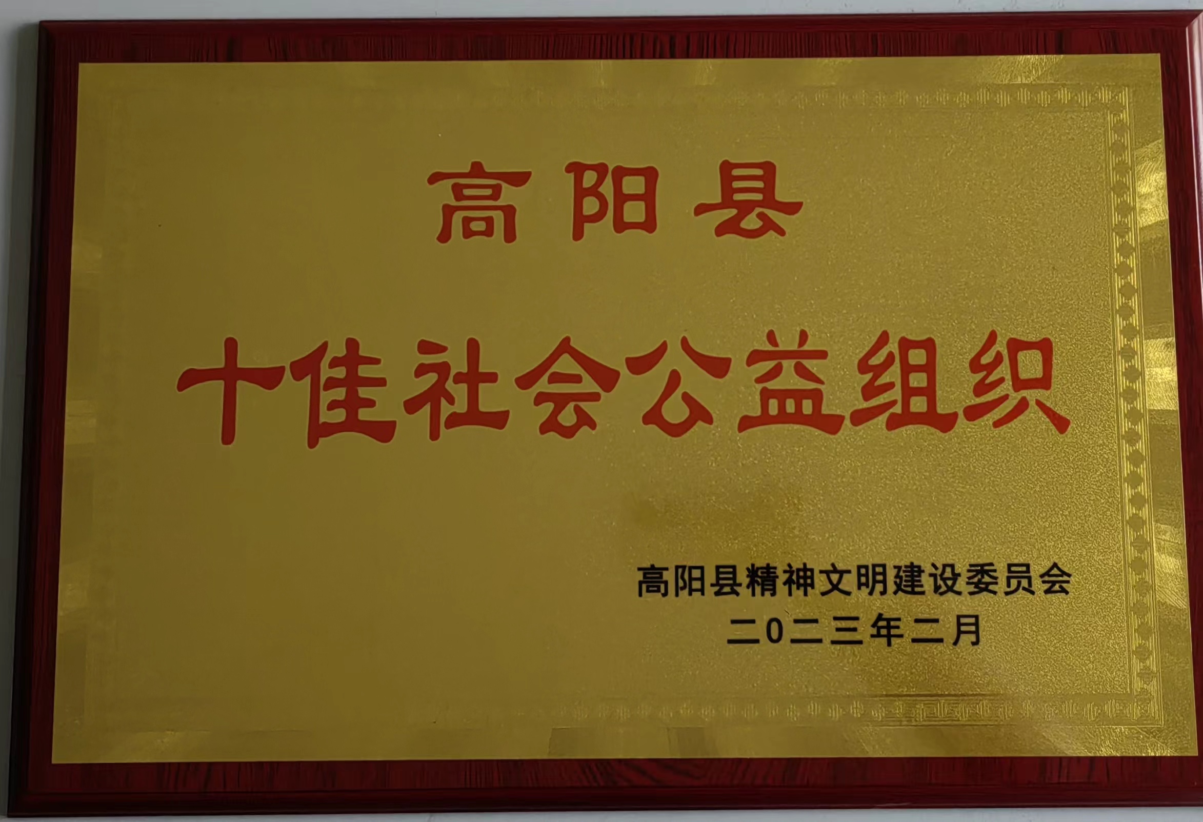 喜報(bào)！高陽縣瑞春紡織榮獲「十佳社會(huì)公益組織」稱(chēng)號(hào)