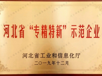 專(zhuān)精特新示範企業(yè)